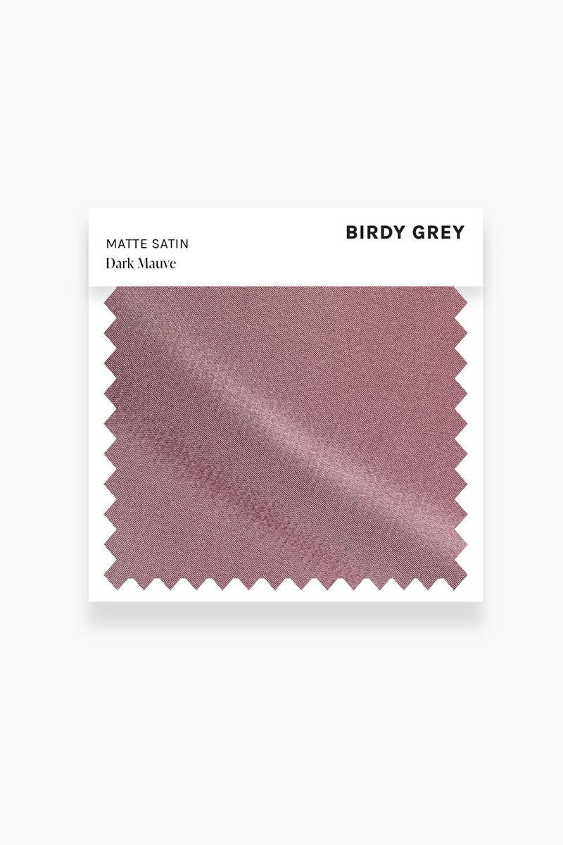 Dark Mauve Matte Satin Swatch by Birdy Grey